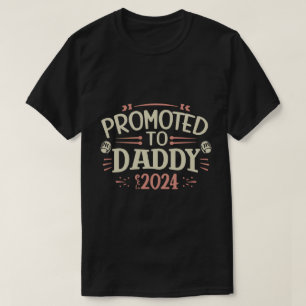 T-shirt papa est 2024, Promu À Daddy Est. 2024