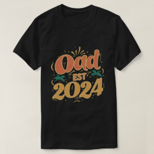 T-shirt papa est 2024, Promu À Daddy Est. 2024