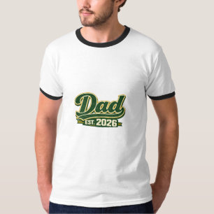 T-shirt Papa EST. 2026 Typographie Rétro