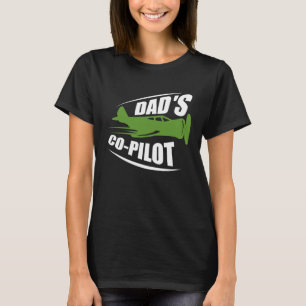 T-shirt Papa est co pilote papa Pilote Père Fils Fille