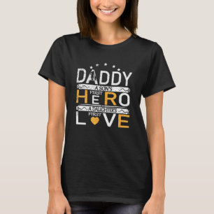 T-shirt Papa est le premier héros d'un fils et la première