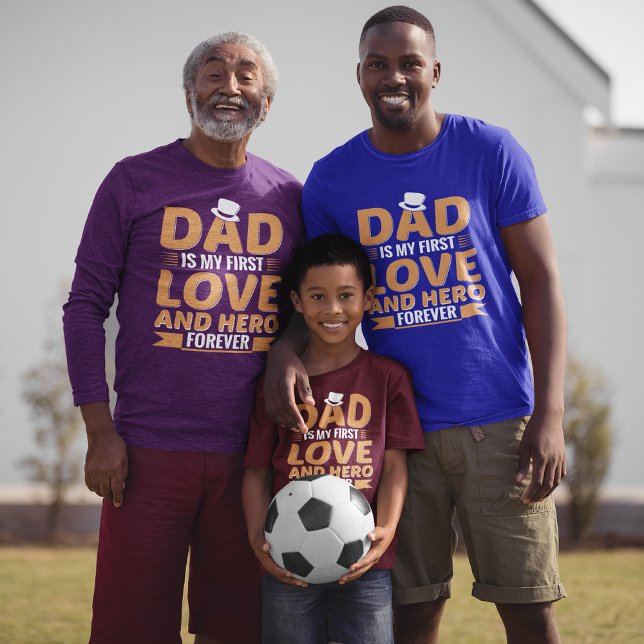 T-shirt Papa est ma première Fête des pères d'amour et de  (Créateur téléchargé)