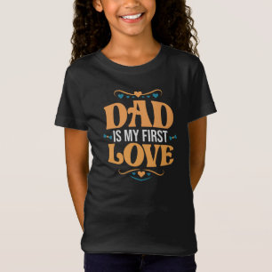 T-Shirt Papa Est Ma Première Fille Amoureuse