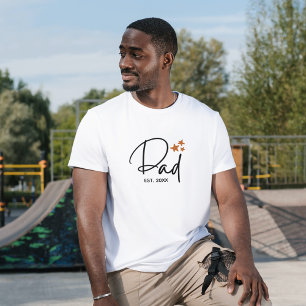 T-shirt Papa Est Minimaliste. Avec la typographie de scrip