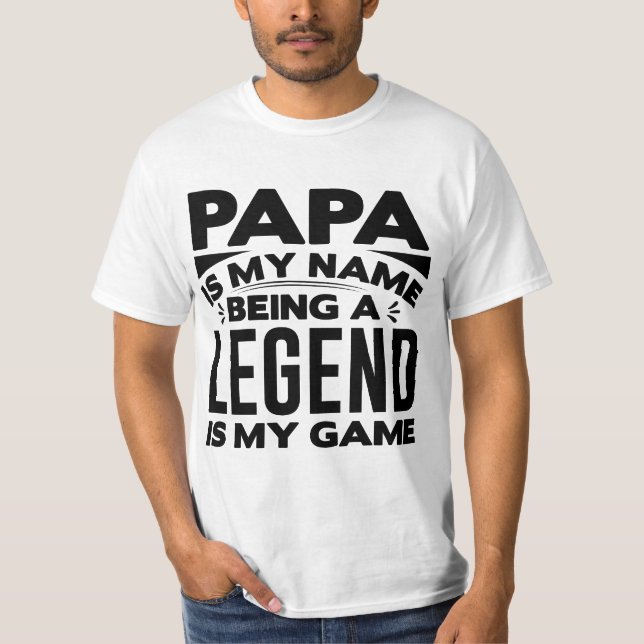 T-shirt Papa est mon nom (Devant)