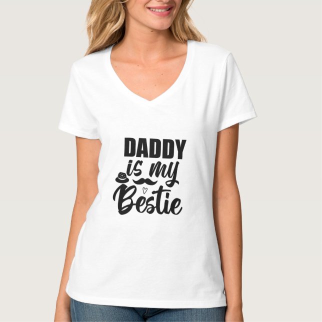 T-shirt Papa est My Bestie, Special Bond avec ton papa (Devant)