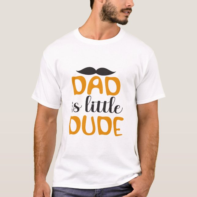 T-shirt Papa est petit gars (Devant)