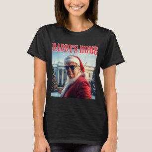 T-shirt Papa est rentré Trump 2024 a gagné le Père Noël No