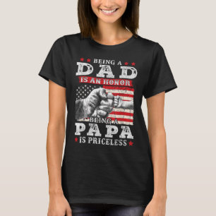 T-shirt Papa Est Un Honneur Etre Papa Est Un Père Sans Pri