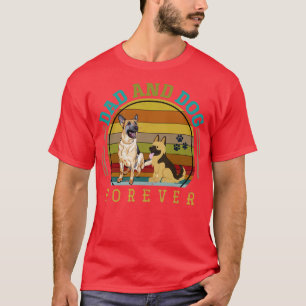 T-shirt Papa Et Chien Forever Animaux Animaux De Compagnie