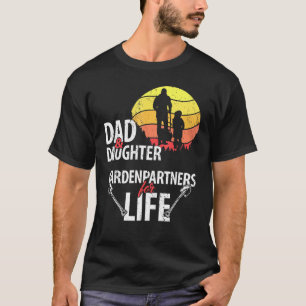 T-shirt Papa et fille du jardin amis pour la vie jardinier