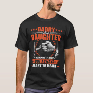 T-shirt Papa et fille Pas toujours oeil aux pères des yeux