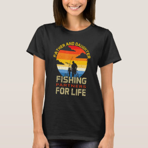 T-shirt Papa Et Fille Pêcheur Daddy Partenaires De Pêche