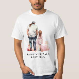 T-shirt Papa et filles personnalisées (10)