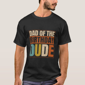 T-shirt Papa Et Maman De L'Anniversaire Boy Dude Family Pa