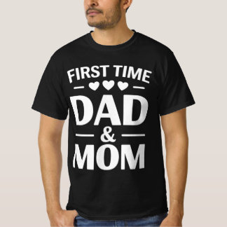 T-shirt Papa et maman pour la première fois