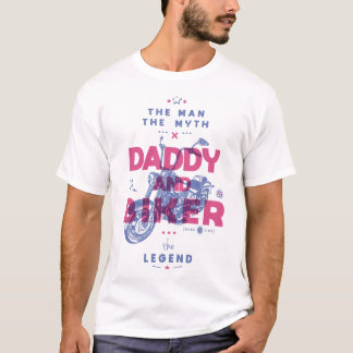 T-shirt Papa et moker l'homme le mythe la légende