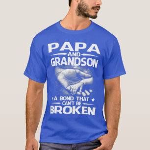 T-shirt Papa et petit-fils un lien qui ne peut être brisé