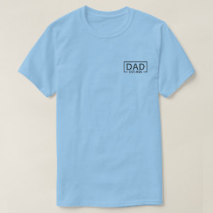 T-shirt Papa Établi 2026 Attend Bébé 2026, Logo Papa 2026