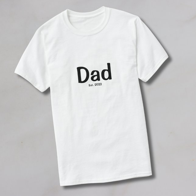 T-Shirt Papa Établi en Noir (Créateur téléchargé)