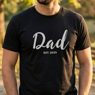 T-shirt Papa Établit Nouveau Cadeau Papa 