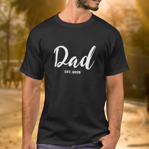T-shirt Papa Établit Nouveau Cadeau Papa 