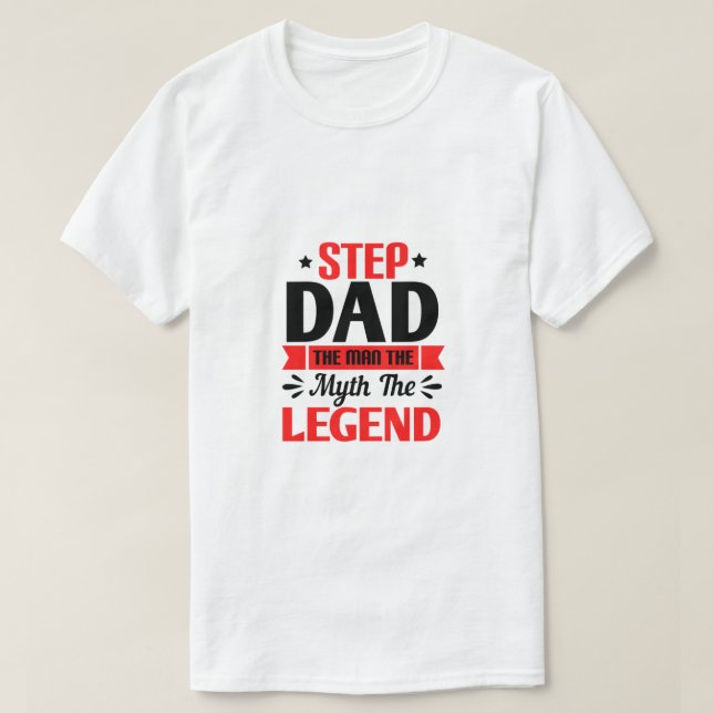 T-shirt papa étape personnalisée (Design devant)