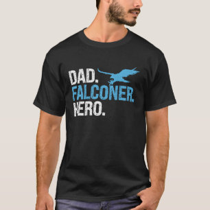 T-shirt Papa Falconer Héros Oiseau Ornithologie Faucon