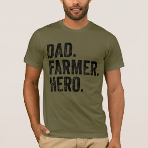 T-shirt Papa Fermier Héros Fête des pères Agriculture