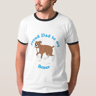 T-shirt Papa fier à un boxeur