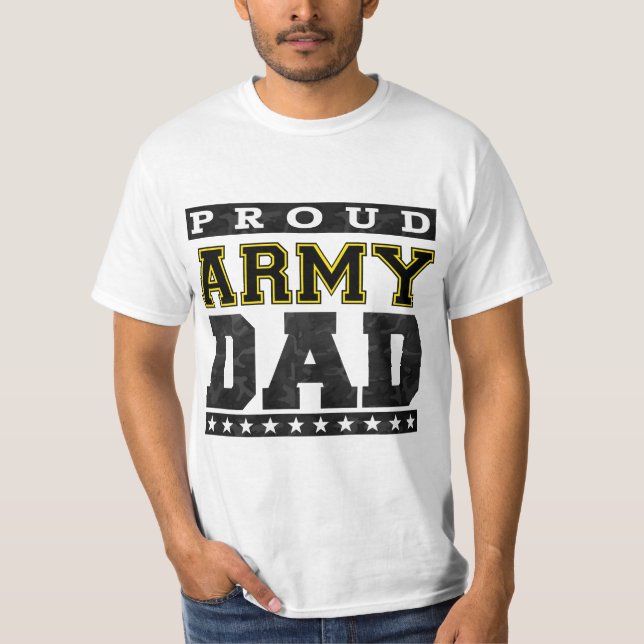 T-shirt Papa fier d'armée (Devant)