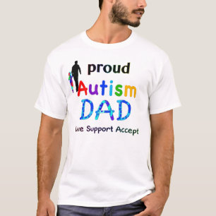 T-shirt Papa fier d'autisme