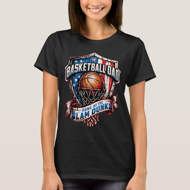 T-shirt Papa fier de basket - Maison du slam dunk (Devant)