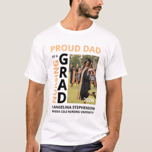 T-shirt Papa fier de la promotion 2026 d'une infirmière di