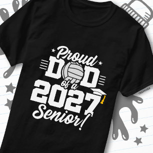 T-shirt Papa fier de la promotion 2027 diplômée joueuse de