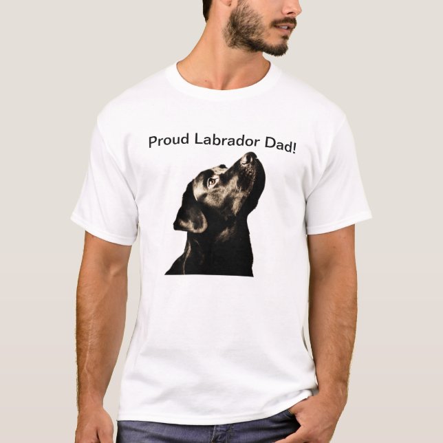 T-shirt Papa fier de Labrador ! (Devant)