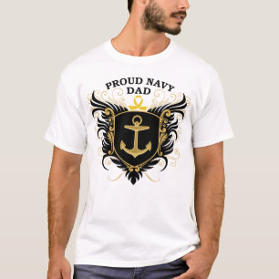 T-shirt Papa fier de marine