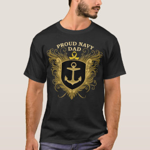 T-shirt Papa fier de marine