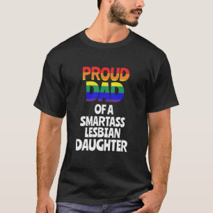 T-shirt Papa fier d'un cadeau lesbien LGBT de fille