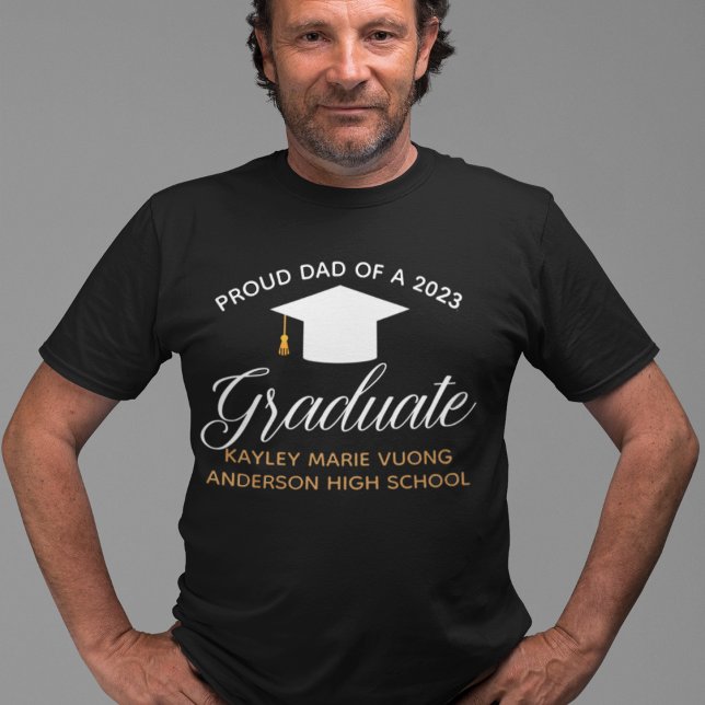 T-shirt Papa fier d'un diplômé de 2026 Cadeau de graduatio (Créateur téléchargé)