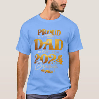 T-shirt Papa fier d'un diplômé de la promotion 2024 Senior