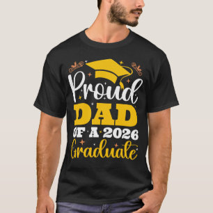 T-shirt Papa fier d'un diplômé personnalisé 2026