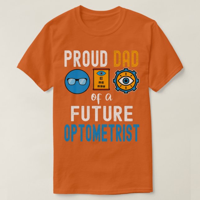 T-shirt Papa fier d'un futur optométriste (Design devant)