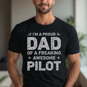 T-shirt Papa Fier D'un Pilote Vraiment Génial Drôle De Pap