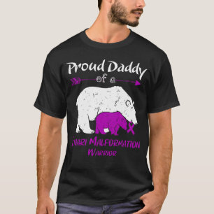 T-shirt Papa fier d'une sensibilisation à la malformation