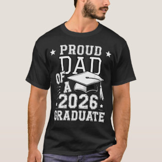 T-shirt Papa fier et cool Diplômé 2026 Diplômé Famille