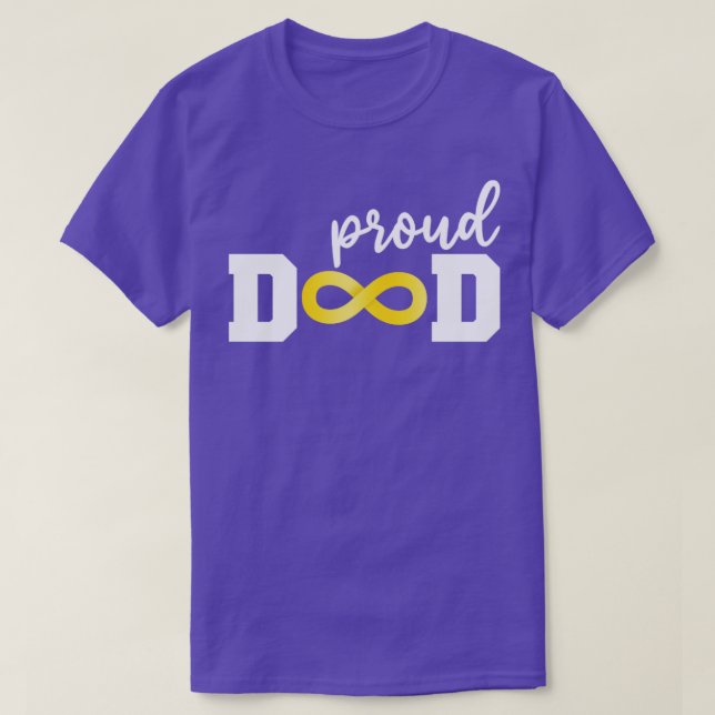 T-shirt Papa fière acceptation de l'autisme (Design devant)