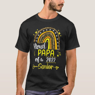T-shirt Papa Fière De La Classe De 2022 Diplômé Senior 22