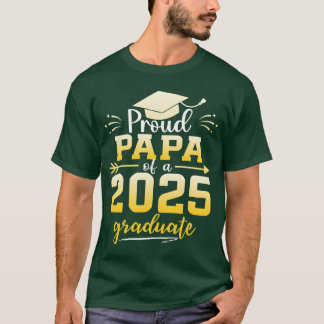 T-shirt Papa fière d'un diplômé de la promotion 2025 Remis