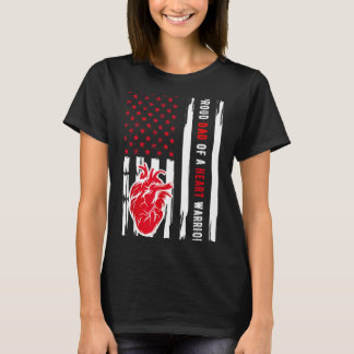T-shirt Papa fière d'un guerrier du cœur Sensibilisation à